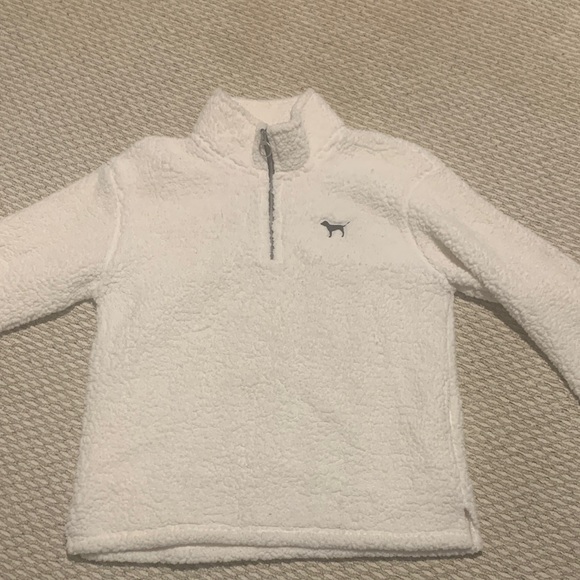 Victoria's Secret Pink White Sherpa Pullover - Picture 1 of 4
